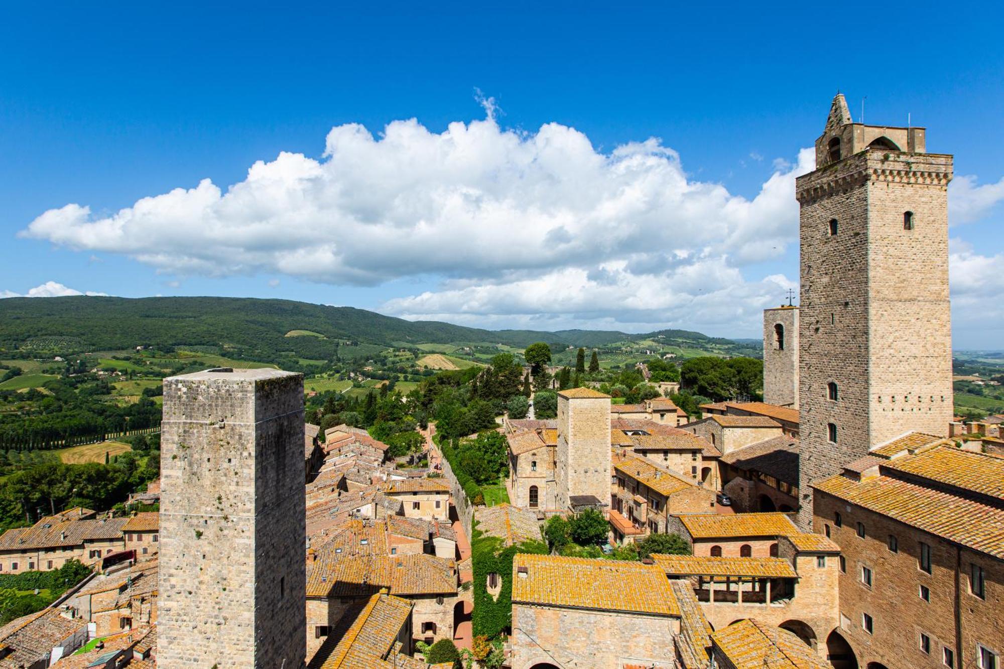 The Artists' Tower - Amazing View From The Tower Leilighet San Gimignano Eksteriør bilde